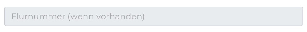 Flurnummer-Feld