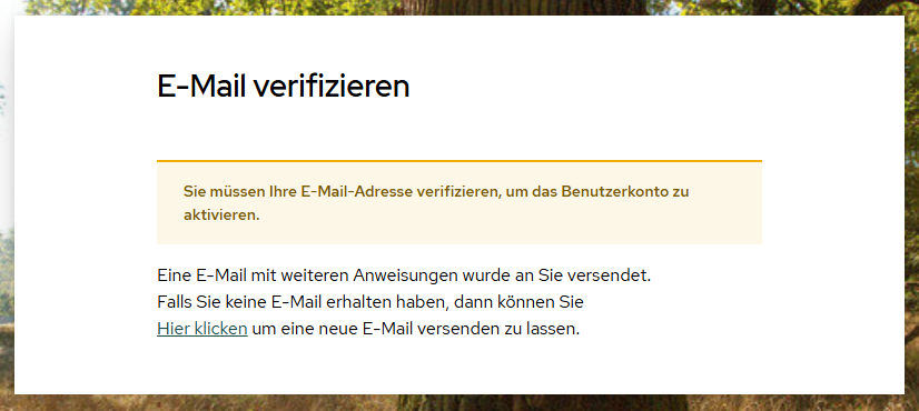 E-Mail verifizieren