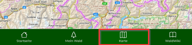 Fußleiste Kartensymbol